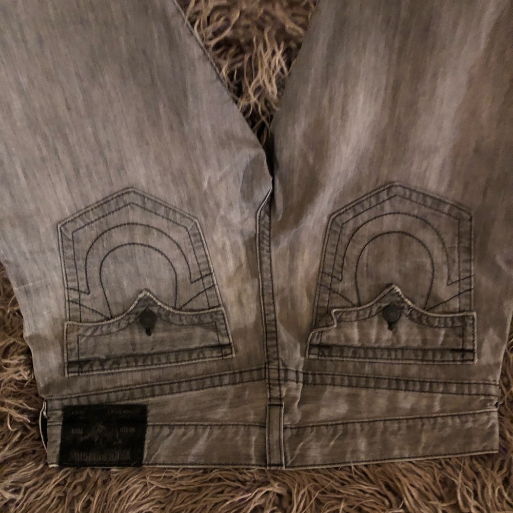 Gray True Religion Jeans